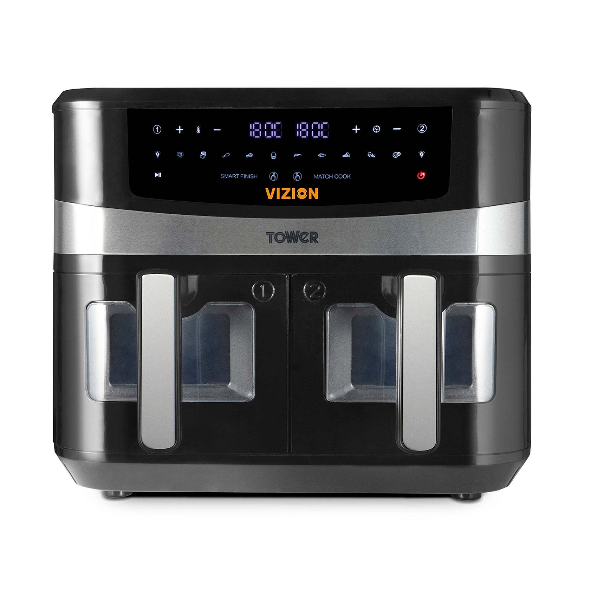 Tower 9L Vizion Dual Basket Air Fryer Black