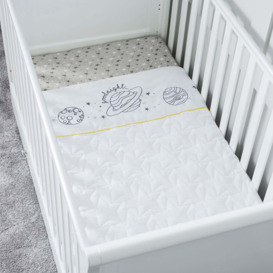 Ickle Bubba Cosmic Aura 2.5 Tog Cot Quilt Grey