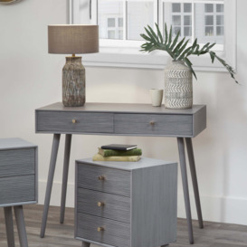 Pacific Chaya 2 Drawer Dressing Table, Grey Pine Grey