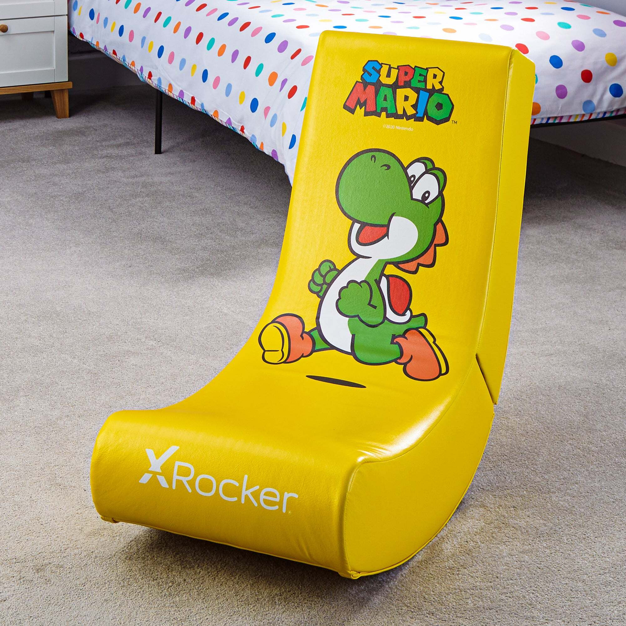 X Rocker Nintendo Super Mario Yoshi Gaming Chair Yellow