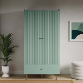 Georgi Double Wardrobe Green