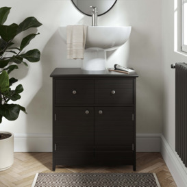 Nautical Black Under Sink Unit Black