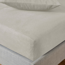 Soft & Cosy Luxury Cotton Fitted Sheet Brown