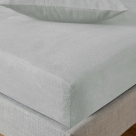 Soft & Cosy Luxury Cotton Fitted Sheet Grey