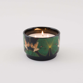 Luxe Cranes Ceramic wick Candle MultiColoured