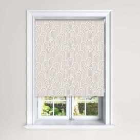 Abstract Arches Natural Blackout Roller Blind Cream