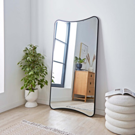 Apartment Double Arch Leaner Mirror, 150x80cm Black