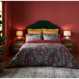 Dorma Persian Jewel Duvet Cover and Pillowcase Set Red