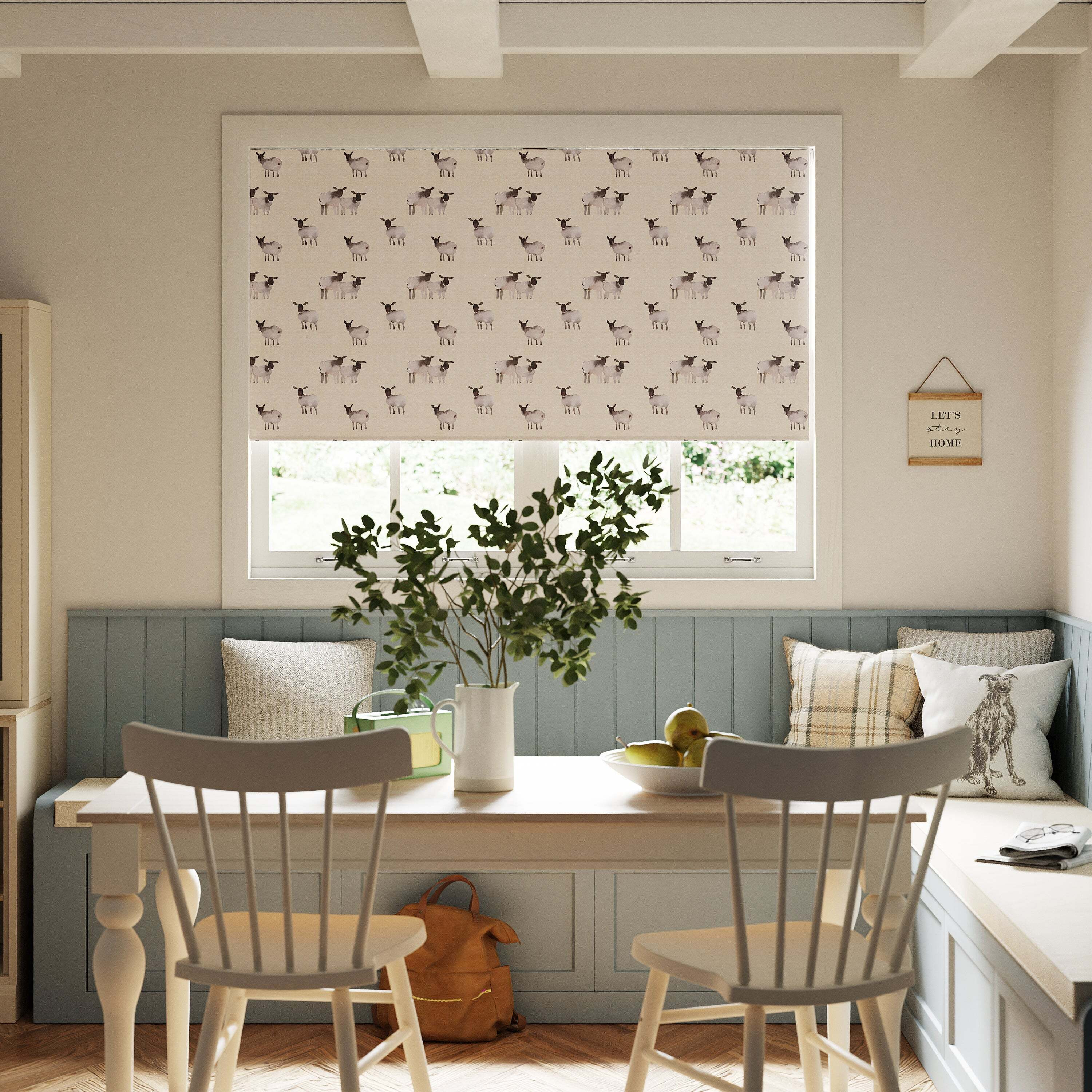 Counting Sheep Blackout Roller Blind Natural