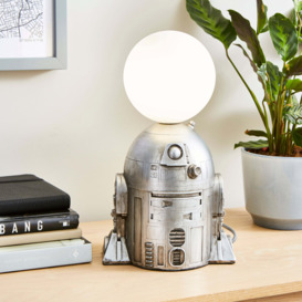 Star Wars R2 D2 Table Lamp Silver