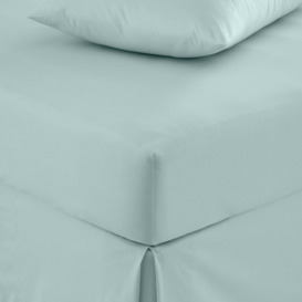 Pure Cotton Fitted Sheet Blue