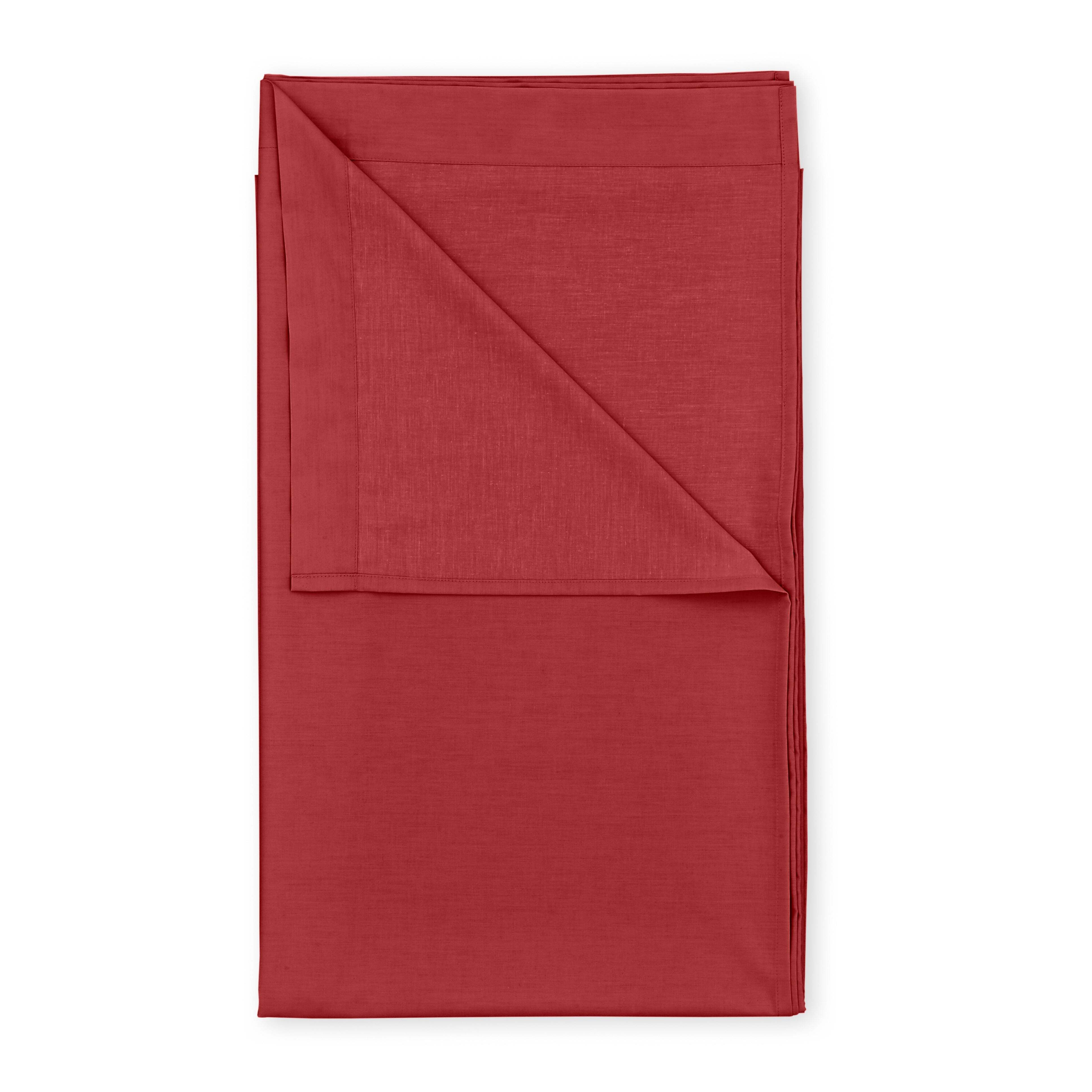 Pure Cotton Flat Sheet Red