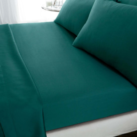 Hotel Cotton 230 Thread Count Sateen Fitted Sheet Green