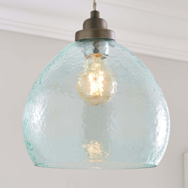 Fentress Recycled Glass Easy Fit Pendant Light Green