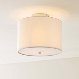 Prescot Flush Light Ceiling Fitting White