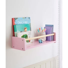 Kids Wall Bookshelf 50cm Pink