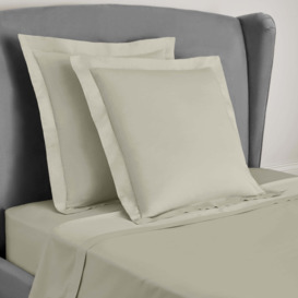 Dorma Egyptian Cotton 400 Thread Count Percale Continental Pillowcase Beige