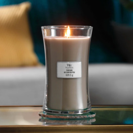 Woodwick Fireside Large Hourglass Candle Grey