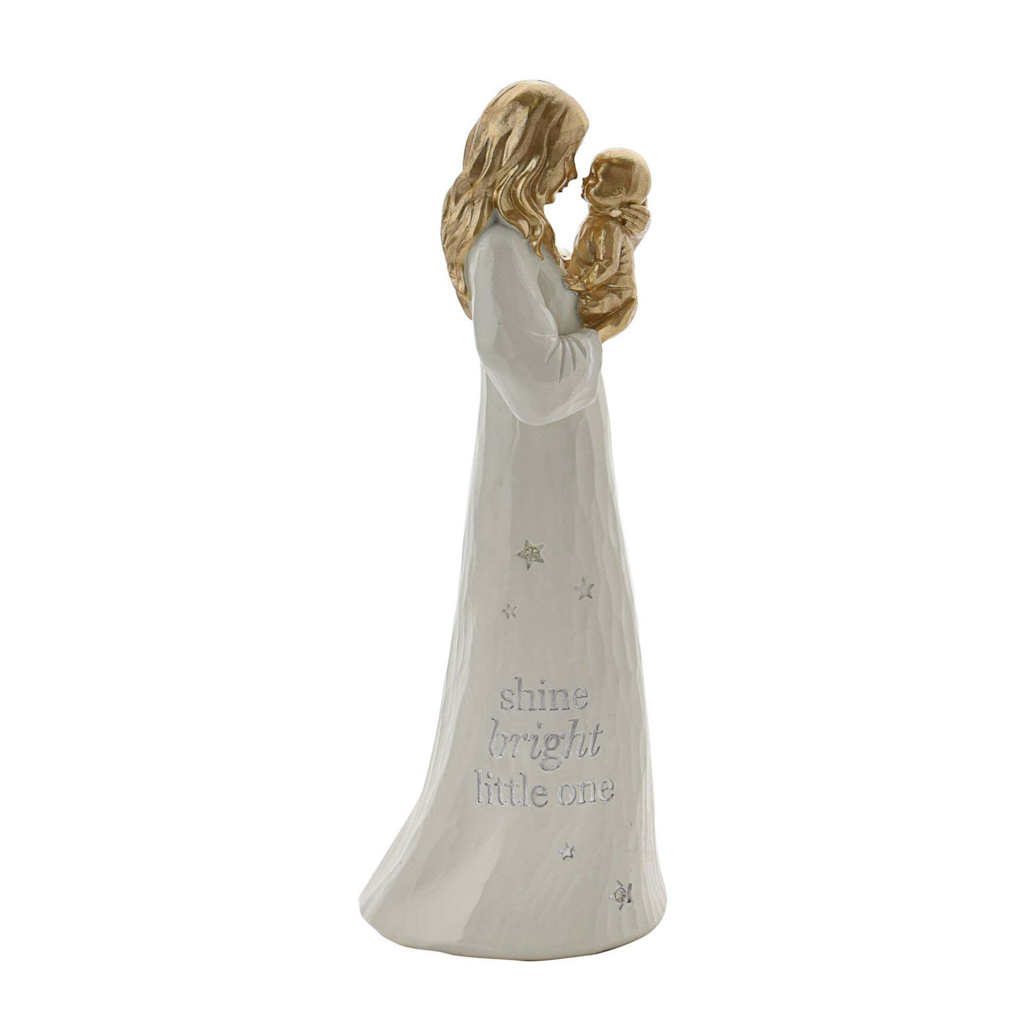 "Bambino Mother and Baby Figurine ""Shine Bright Little One White"