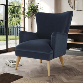 Marlow Wing Chair Navy