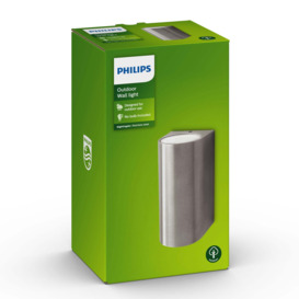 Philips Nightingale Integrated LED Outdoor Wall Light Silver