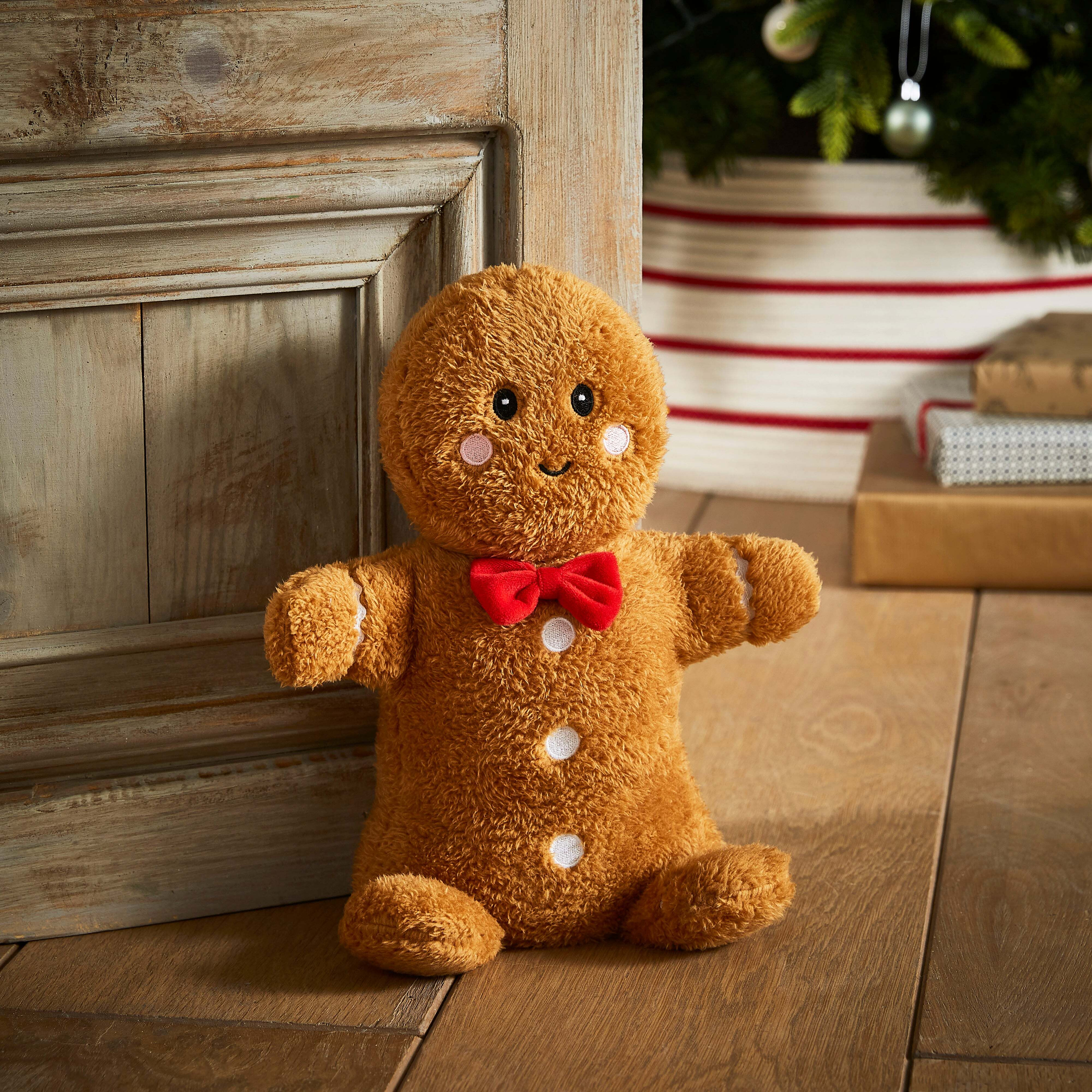 Christmas Gingerbread Doorstop Brown