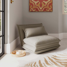 Jackson Flatweave Foldable Single Sofa Bed Natural