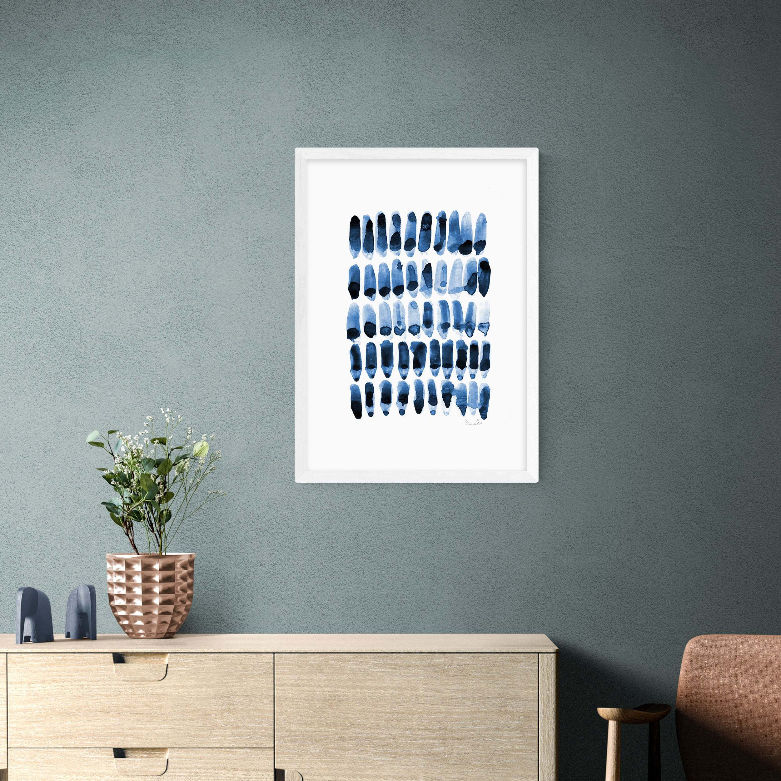 East End Prints Blue Set I Print Blue