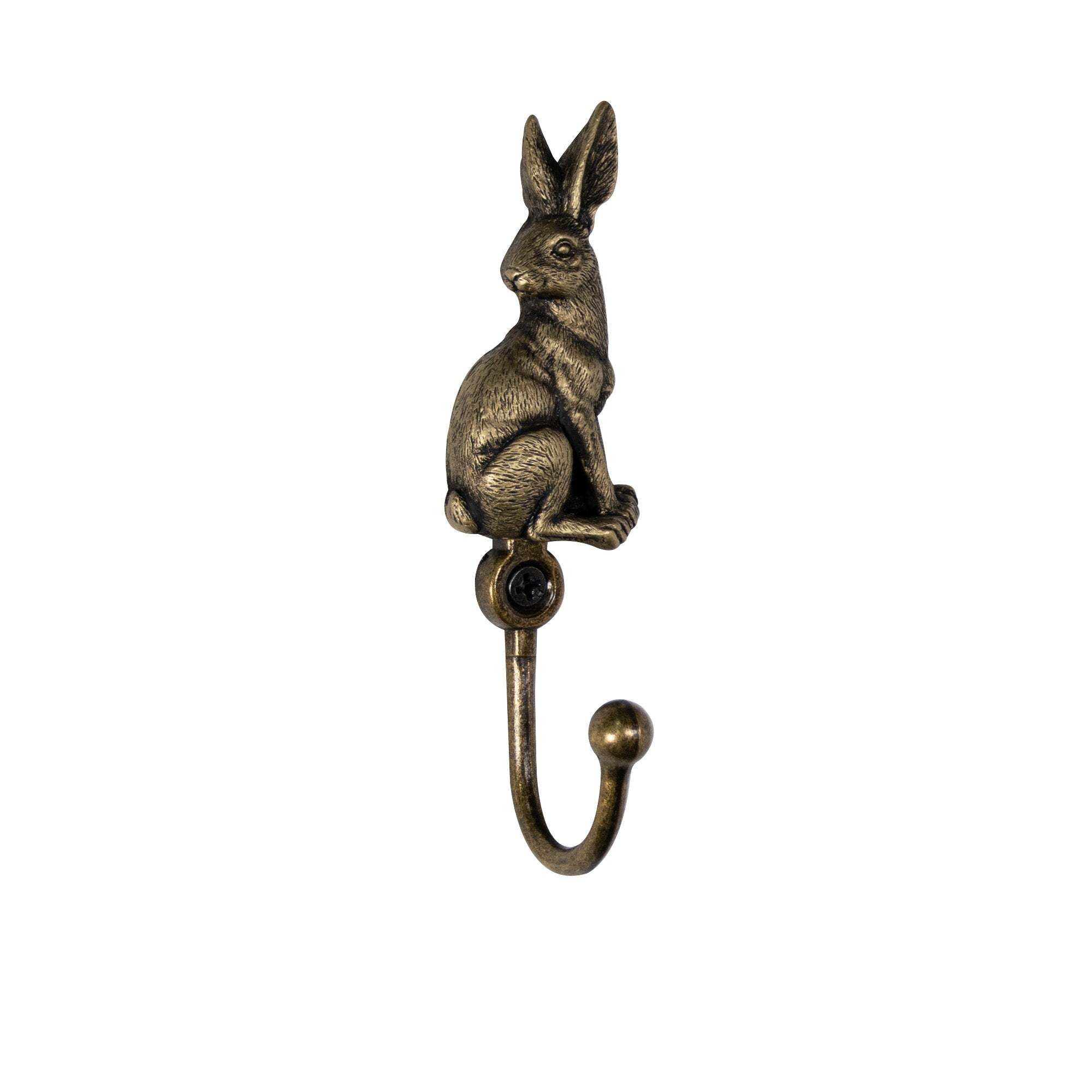 Pair of Hare Hooks Antique Brass