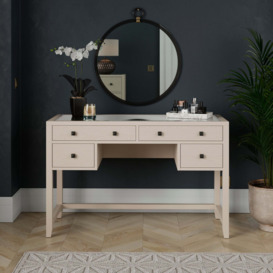 Malone Dressing Table, Warm Grey Natural