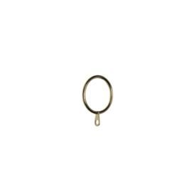 Pack of 6 19mm Geo Curtain Pole Rings Gold