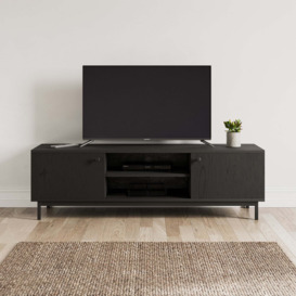 Fulton Black Wide Tv Stand Black