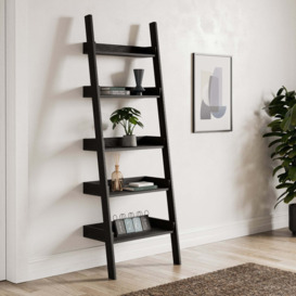 Fulton Black Ladder Bookcase Black
