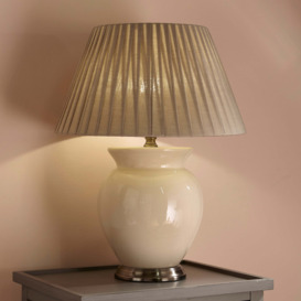 Hadley Cream Ceramic Table Lamp Cream