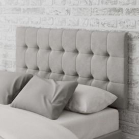 Sinatra Plush Velvet Headboard Silver