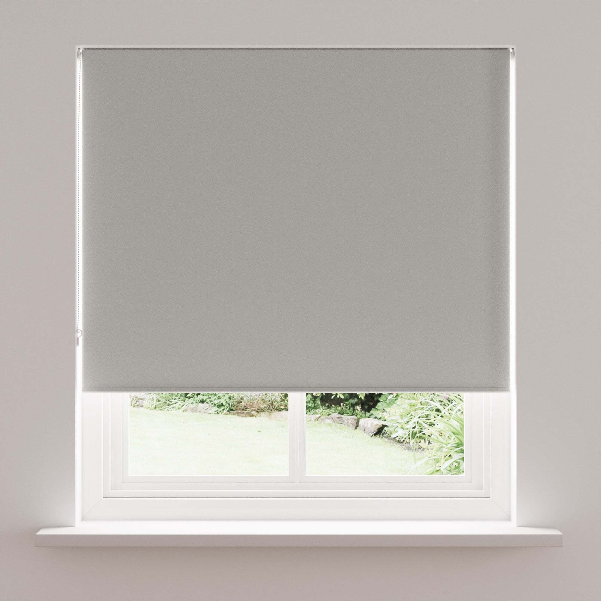 Easy Stick Silver Blackout Roller Blind Silver