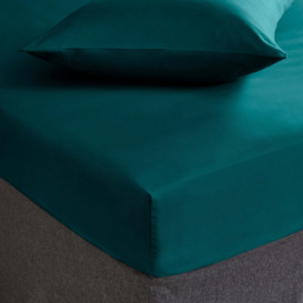 Fogarty Soft Touch Fitted Sheet Teal (Blue)