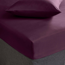 Fogarty Soft Touch Fitted Sheet Plum Purple