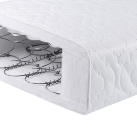 Babymore Deluxe Sprung Cot Mattress White