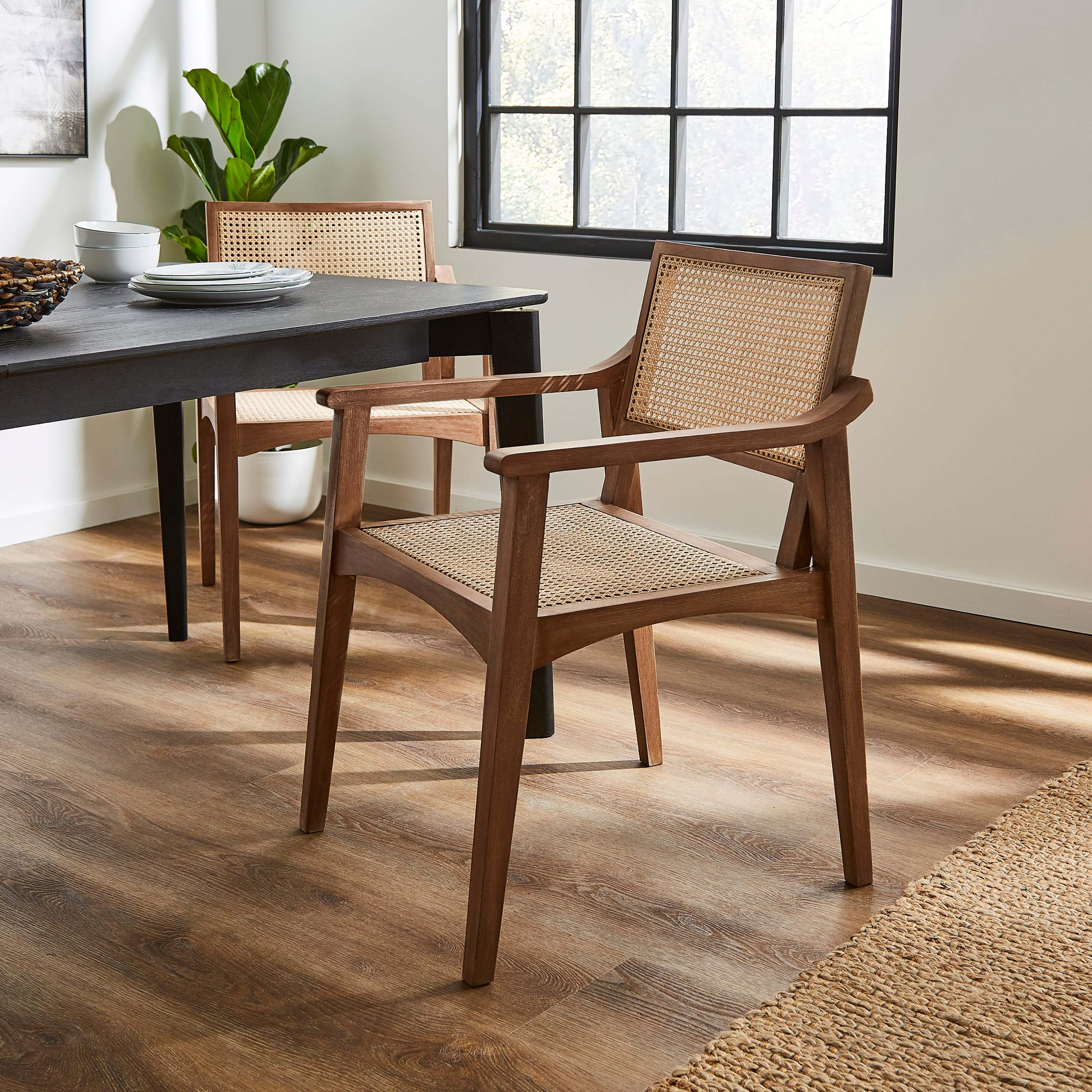 Giselle Dining Chair, Mango Wood Natural by Dunelm