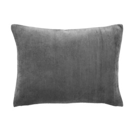 Corduroy Cushion, 30 x 40cm Charcoal Charcoal (Grey)