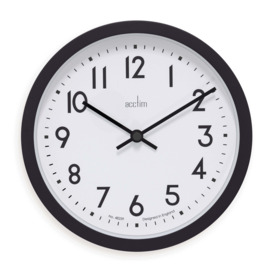 John Lewis ANYDAY Embossed Arabic Numeral Analogue Wall Clock, 36cm, Black