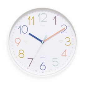 Acctim Afia Tell the Time Wall Clock White