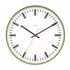 Acctim Victor Bright Station Wall Clock Green