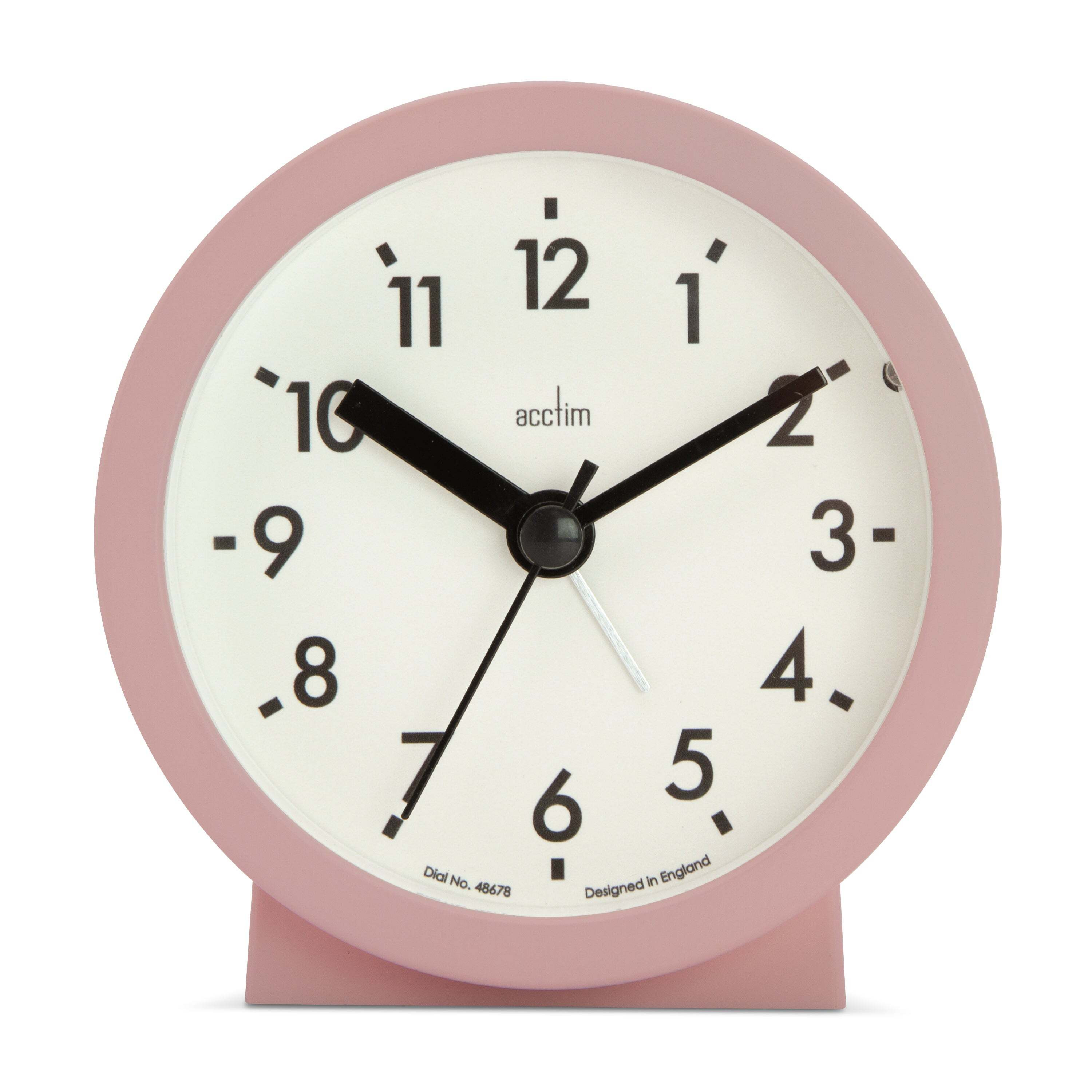 Acctim Gaby Small Alarm Clock Pink