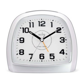Acctim SensaLight Three Analogue Smartlite White Alarm Clock Silver