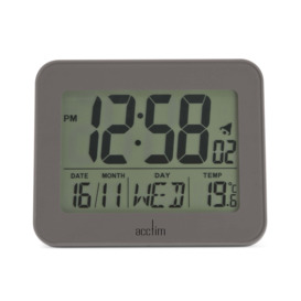 Acctim Otto Digital Alarm Clock Grey