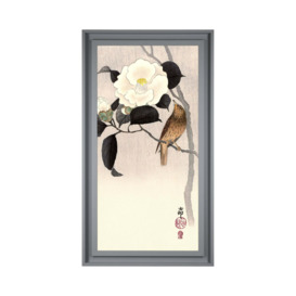 The Art Group Songbird Flowering Camellia Framed Print MultiColoured