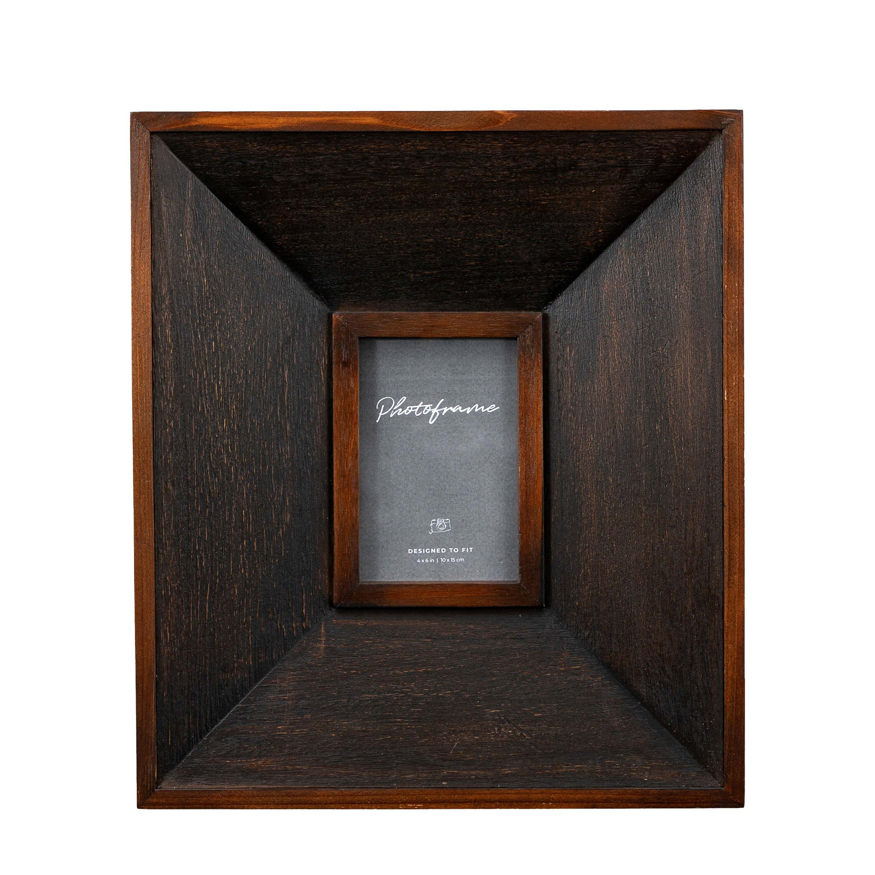 "Ingleby Strand Rectangle Photo Frame 6"" x 4"" (15cm x 10cm) Black"