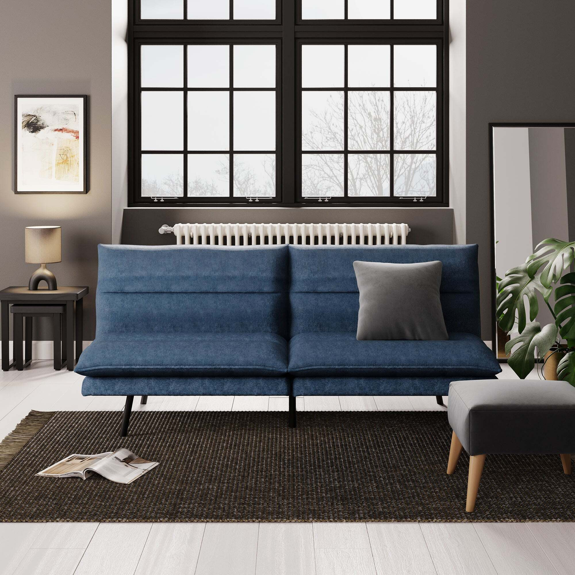 Luca Weave Clic Clac sofa bed Blue